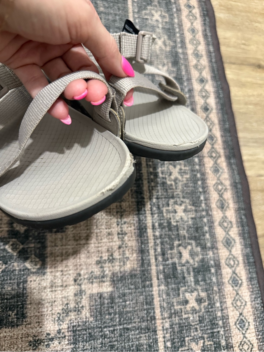 Chaco Lowdown Sport Sandals Pale Gray Size 7 * - Picture 7 of 12